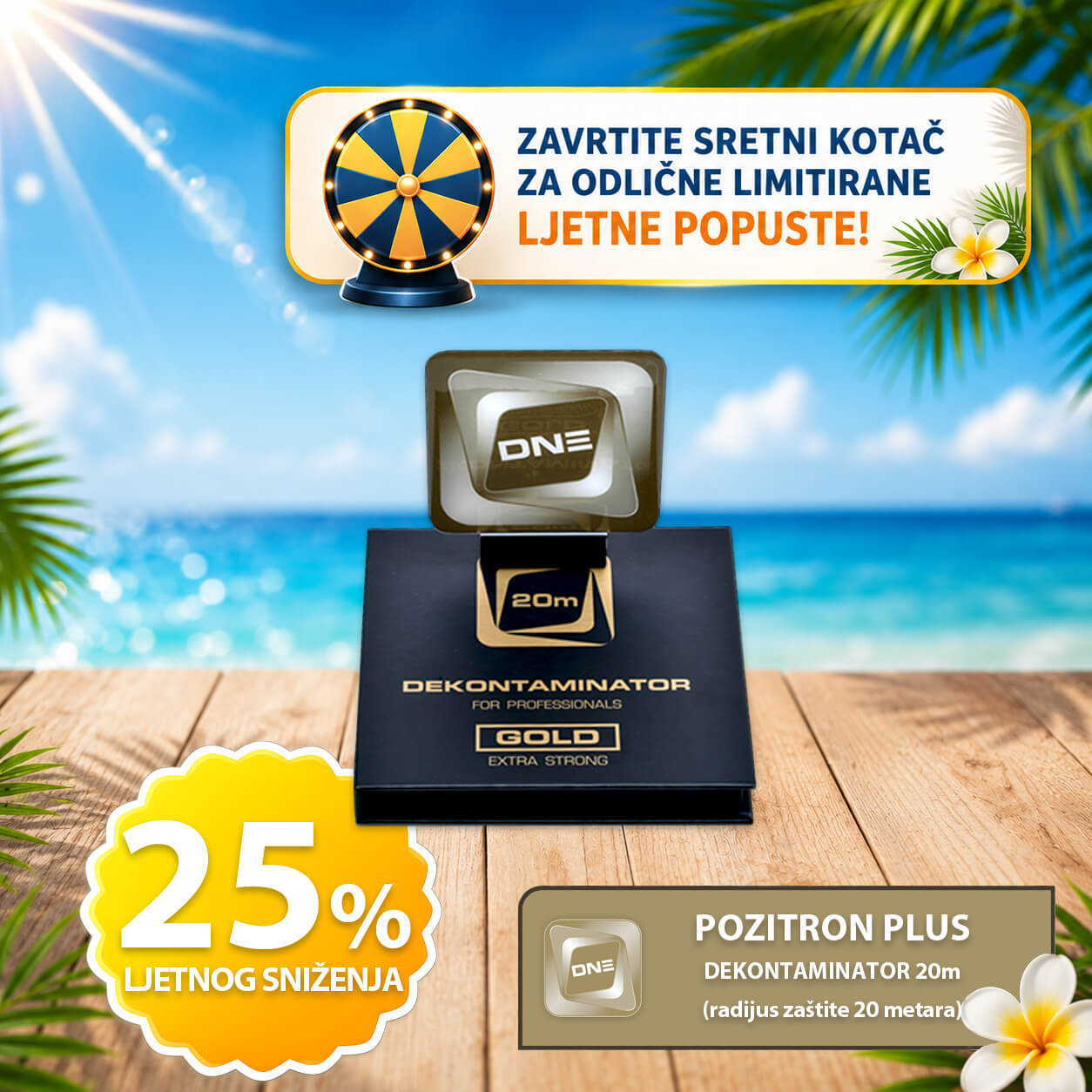 Pozitron Plus DEKONTAMINATOR 20m